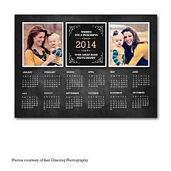 Chalky 2014 Calendar Card Template
