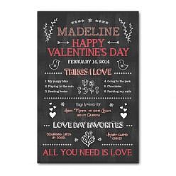 Valentine's Day Chalkboard Template