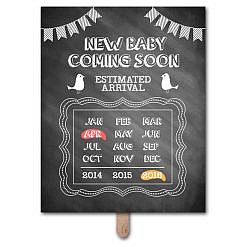 Coming Soon Pregnancy Announcement Photo Prop Template