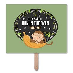 Bun In Oven Pregnancy Announcement Photo Prop Template