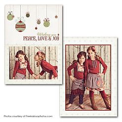 Wishing Peace Holiday Card Template