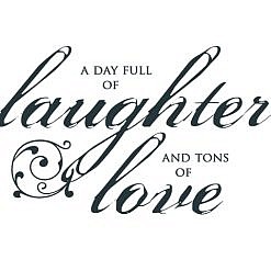 Laughter Love Word Art