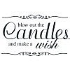 Candle Wish Word Art
