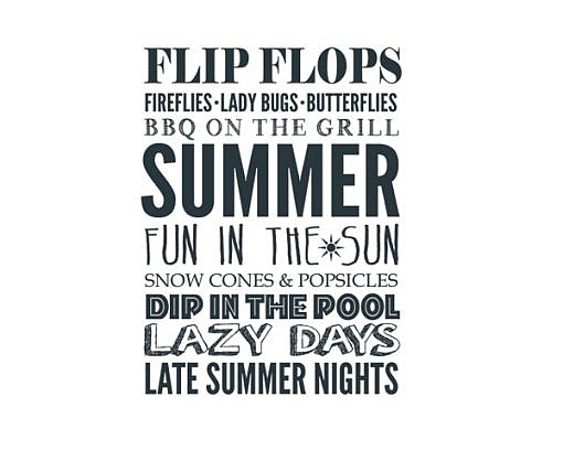 Flip Flops Word Art