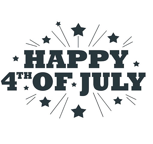 Happy 4th July Word Art