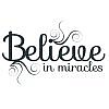 Believe Miracles Word Art