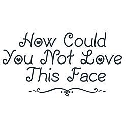 Love Face Word Art