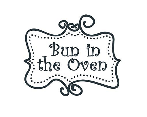 Bun In Oven Word Art