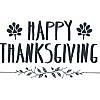 Happy Thanksgiving Word Art
