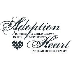 Adoption Mommy Word Art