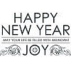New Year Joy Word Art