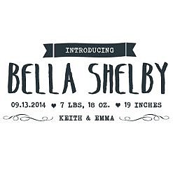 Bella Shelby Word Art