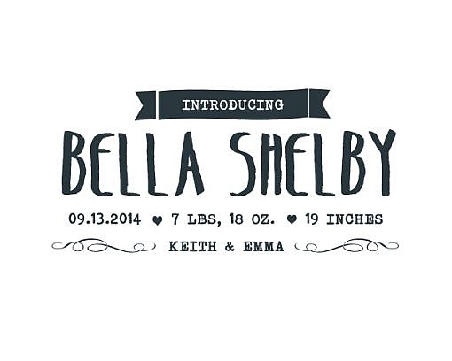 Bella Shelby Word Art
