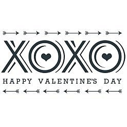 XOXO Valentine's Day Word Art