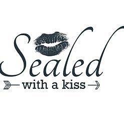 Sealed With A Kiss Day Word Art