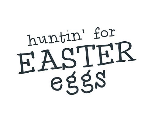 Hunting Eggs Word Art