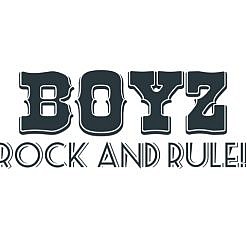 Boyz Rock & Rule Word Art