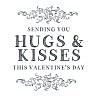 Hugs & Kisses Word Art