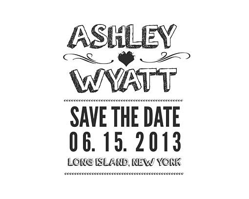 Ashley Save The Date Word Art