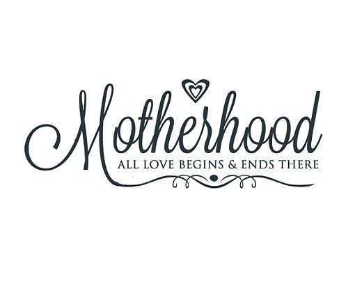 Motherhood Word Art