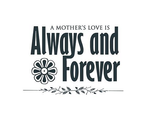 Mother's Love Word Art