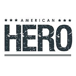 American Hero Word Art