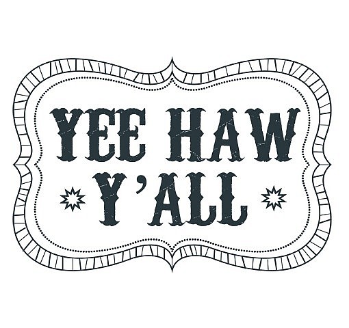 Yee Haw Word Art