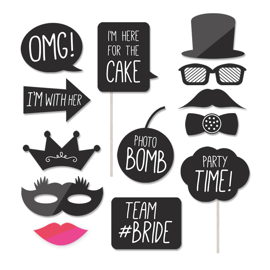 photo booth props template