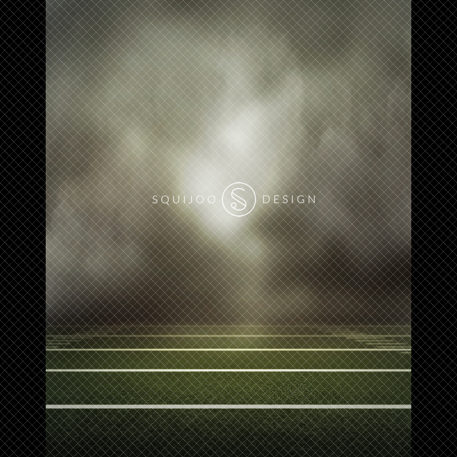 Football Sports Digital Backdrop – Smoky Field | Squijoo.com