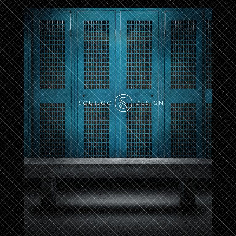 Football Sports Digital Backdrop Locker Room