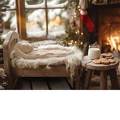Newborn Digital Backdrop - Cozy Christmas