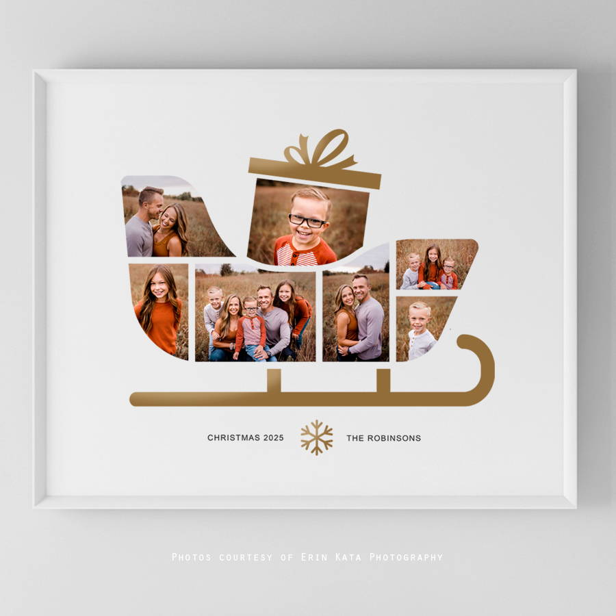 Christmas Collage - Sleigh Gift