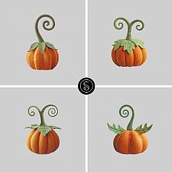 Whimsical Pumpkin Overlays