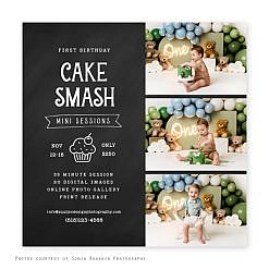 Cake Smash Marketing Board - Chalk Joy