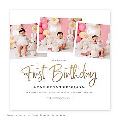 Cake Smash Marketing Board - Polaroid