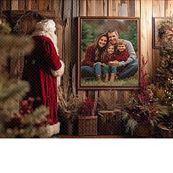 Santa Digital Backdrop - Portrait Views