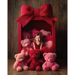 Valentine Digital Backdrop - Teddy Box
