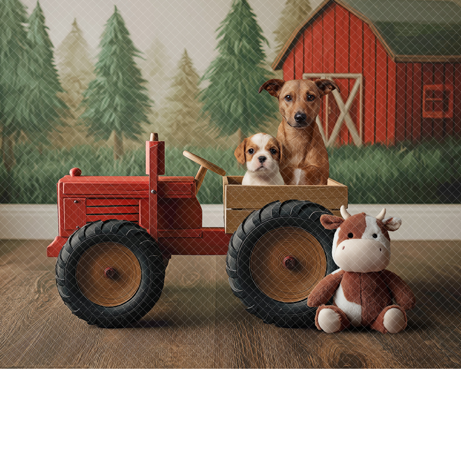 Toy Tractor Studio Digital Backdrop