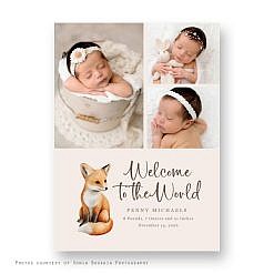 Birth Announcement - Fox Joy