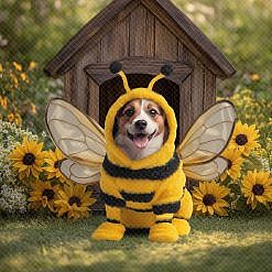 Adventure Digital Backdrop - Pet Bumble Bee