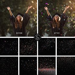 Confetti Digital Overlays - Multicolor