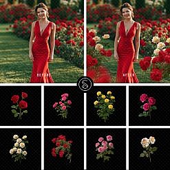 Plant Digital Overlays - Roses
