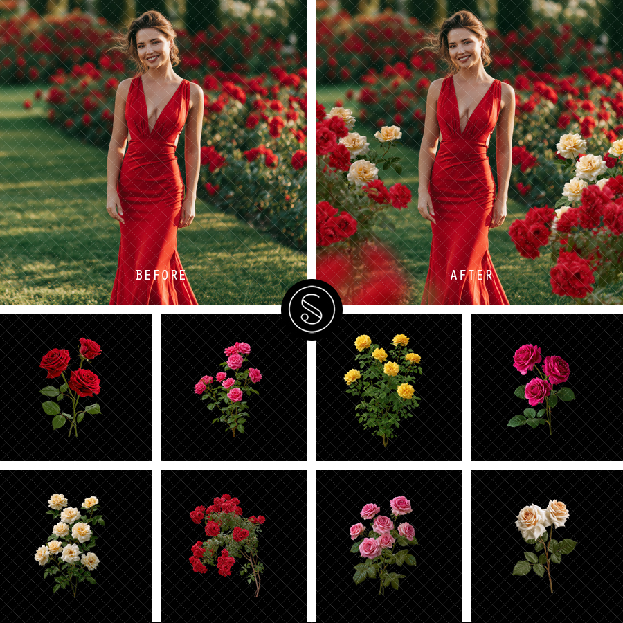 Plant Digital Overlays - Roses