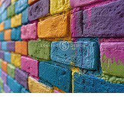 Back To School Digital Backdrop - Vibrant Wall