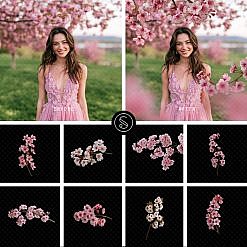 Plant Digital Overlays - Cherry Blossom