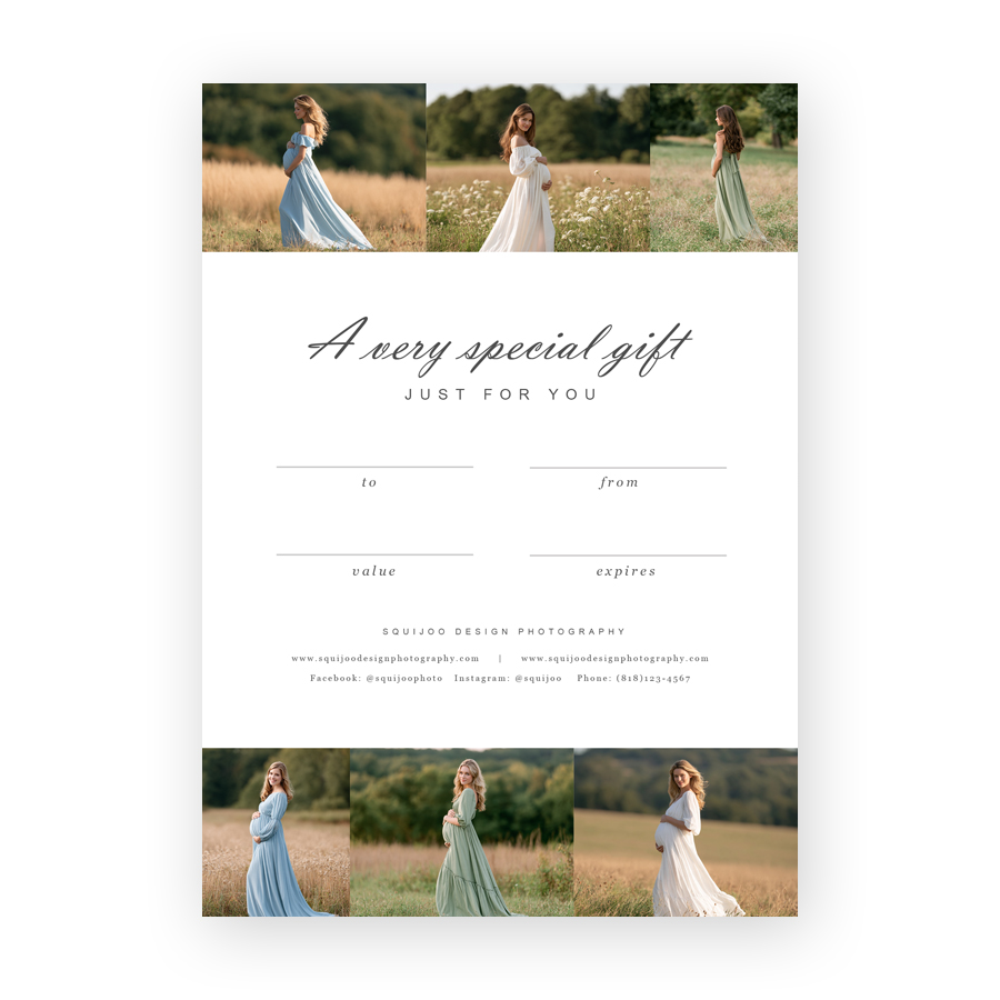 Gift Card Template - Molija