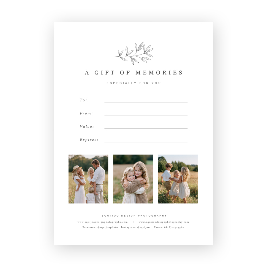 Gift Card Template - Privine