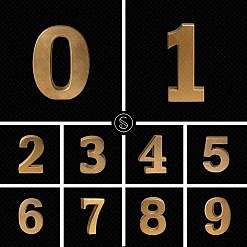 Prop Digital Overlays - Gold Number Blocks