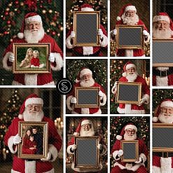 Santa Frame Digital Backdrops - Festive Nights