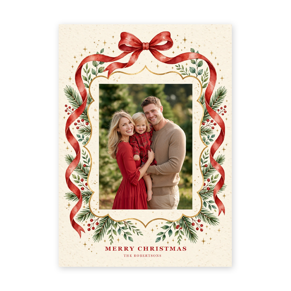 Holiday Card - Ribbon Flow